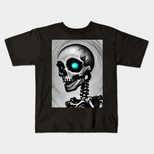 Bones of Beauty: Exploring the Elegance and Intrigue of Skeleton Art Kids T-Shirt